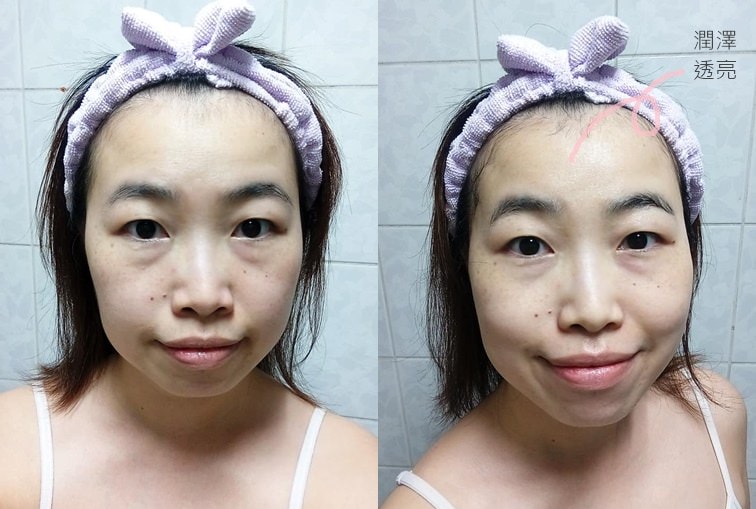 La Purete極緻動能水導膜 使用前後對照.jpg