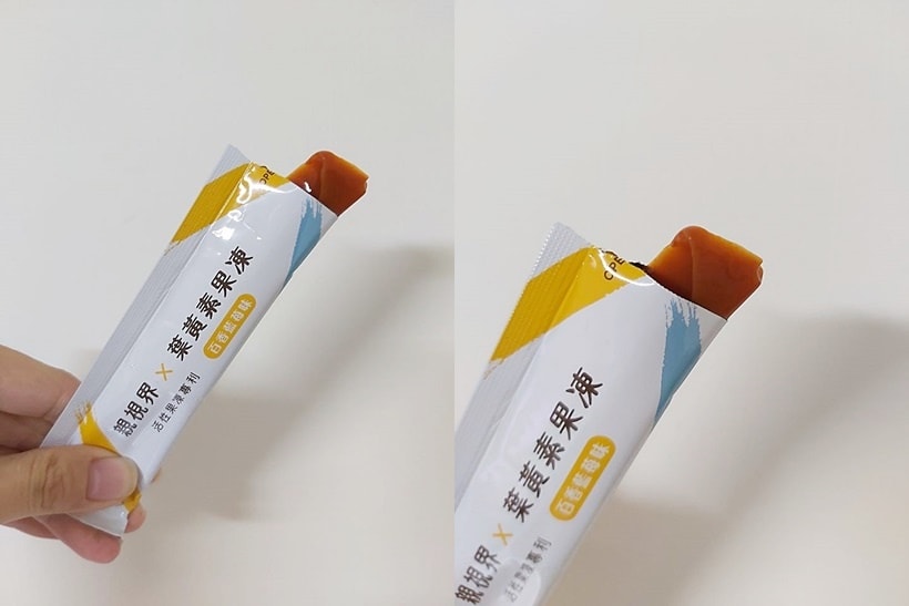 親安心 親視界 葉黃素果凍特寫 顏色 口味 口感.jpg