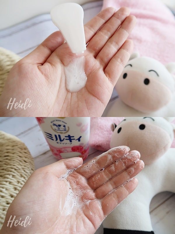 牛乳石鹼-Milky牛乳精華沐浴乳 質地.jpg