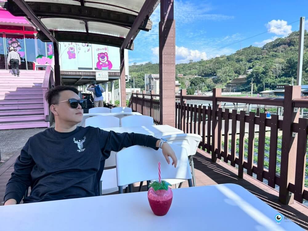 苗栗【大湖酒莊】採草莓後的完美中繼站 最愛來喝草莓果汁 拍大草莓全家福