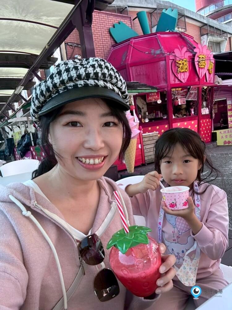 苗栗【大湖酒莊】採草莓後的完美中繼站 最愛來喝草莓果汁 拍大草莓全家福