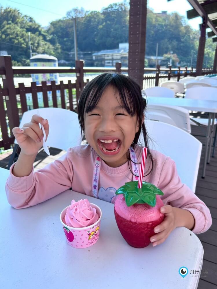 苗栗【大湖酒莊】採草莓後的完美中繼站 最愛來喝草莓果汁 拍大草莓全家福