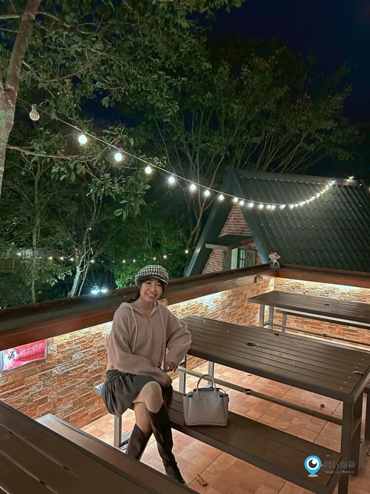 苗栗【橄欖樹咖啡民宿】走進山中秘境的鄉村小屋 轉角遇見貓咪 點燈後美到不想睡