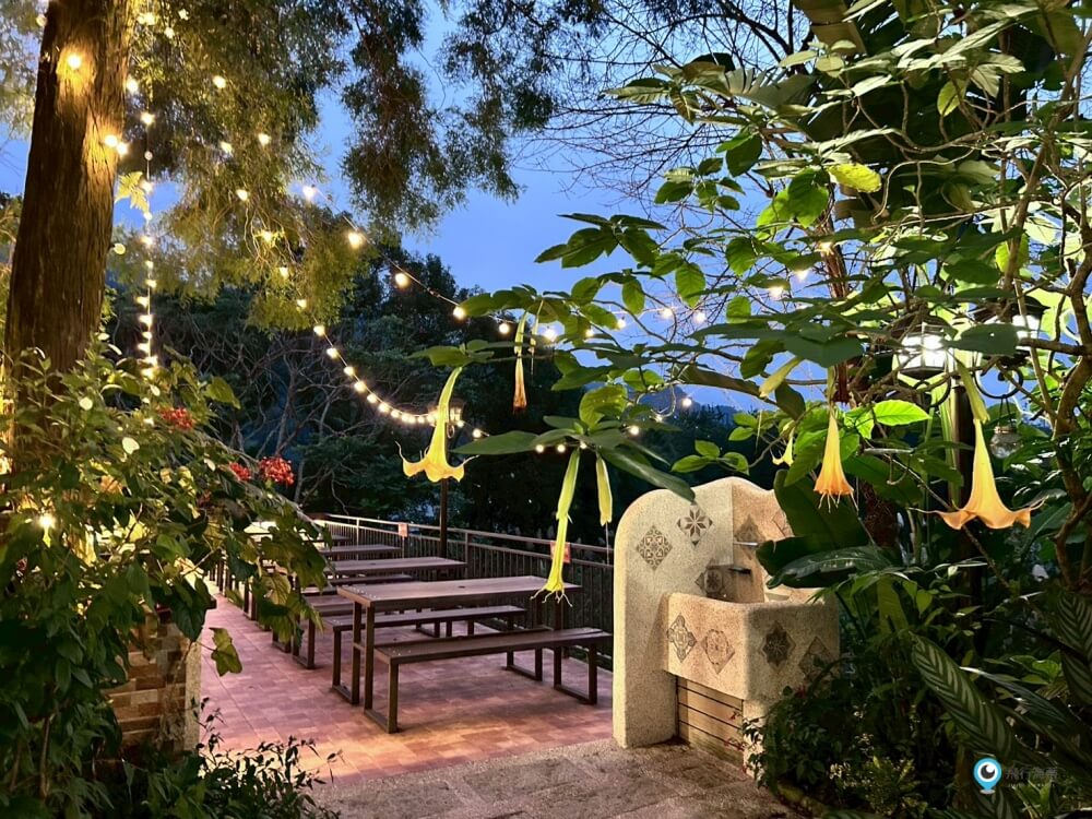 苗栗【橄欖樹咖啡民宿】走進山中秘境的鄉村小屋 轉角遇見貓咪 點燈後美到不想睡